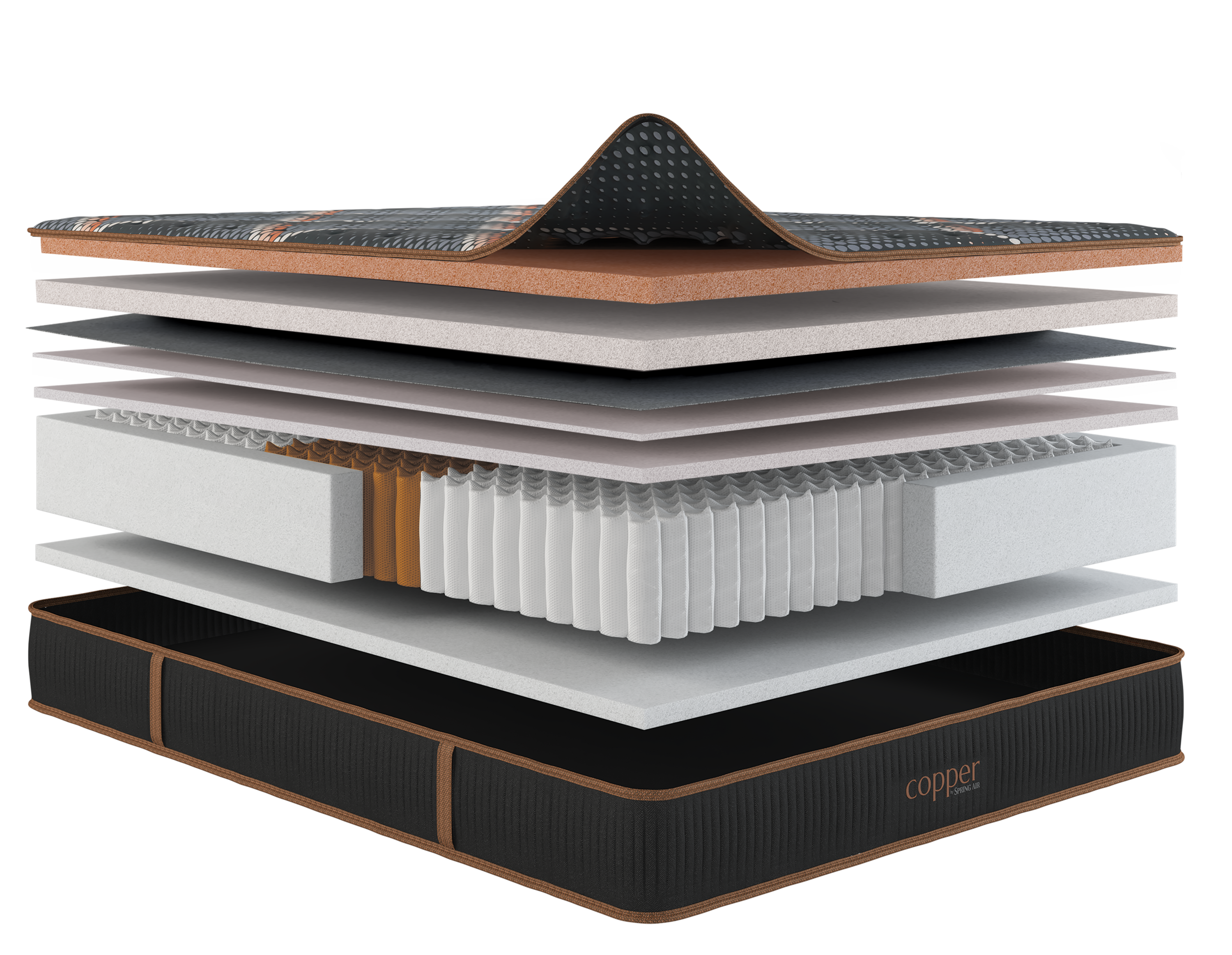 Copper Hybrid Firm Quilted Mattress by SpringAir