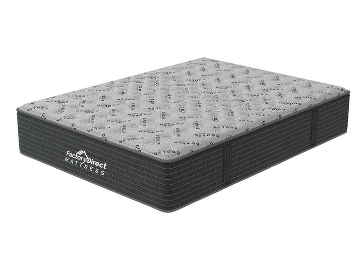 Angled View cool comfort firm hybrid mattress
