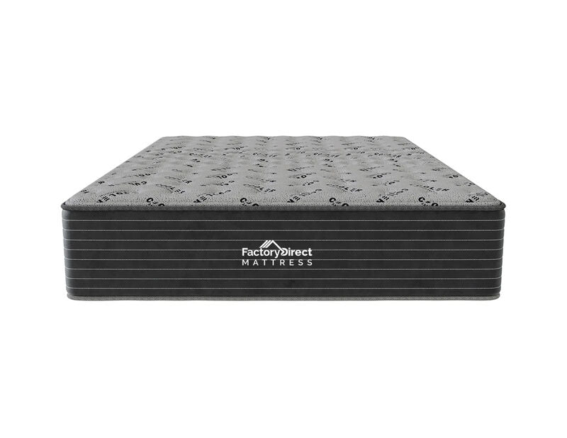 Front View Cool Comfort Plush Hybrid Mattress 