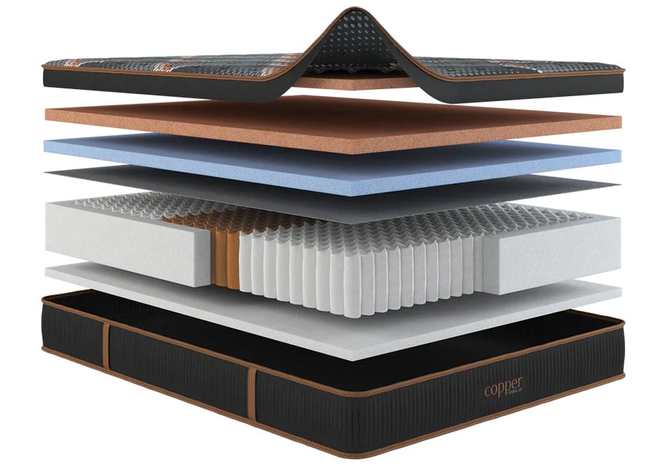 Copper Quilted  Euro Pillow Top Mattress by SpringAir